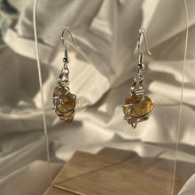 Load image into Gallery viewer, Natural Citrine Silver Earrings
