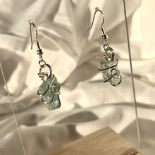 Load image into Gallery viewer, Aquamarine Silver Earrings
