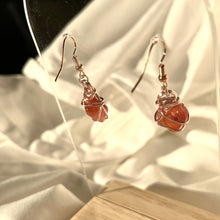 Load image into Gallery viewer, Carnelian Rose Gold Earrings
