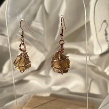 Load image into Gallery viewer, Natural Citrine Rose Gold Earrings
