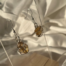 Load image into Gallery viewer, Natural Citrine Silver Earrings
