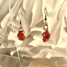 Load image into Gallery viewer, Carnelian Rose Gold Earrings
