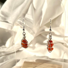 Load image into Gallery viewer, Carnelian Silver Earrings
