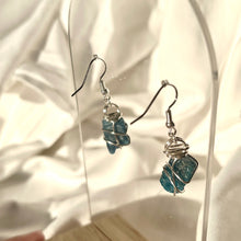 Load image into Gallery viewer, Blue Apatite Silver Earrings
