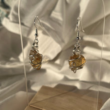 Load image into Gallery viewer, Natural Citrine Silver Earrings
