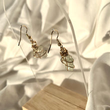 Load image into Gallery viewer, Aquamarine Gold Earrings
