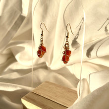 Load image into Gallery viewer, Carnelian Gold Earrings
