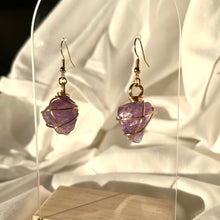 Load image into Gallery viewer, Amethyst Gold Earrings
