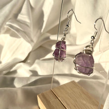 Load image into Gallery viewer, Amethyst Silver Earrings
