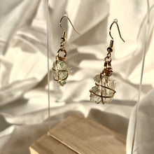 Load image into Gallery viewer, Aquamarine Gold Earrings
