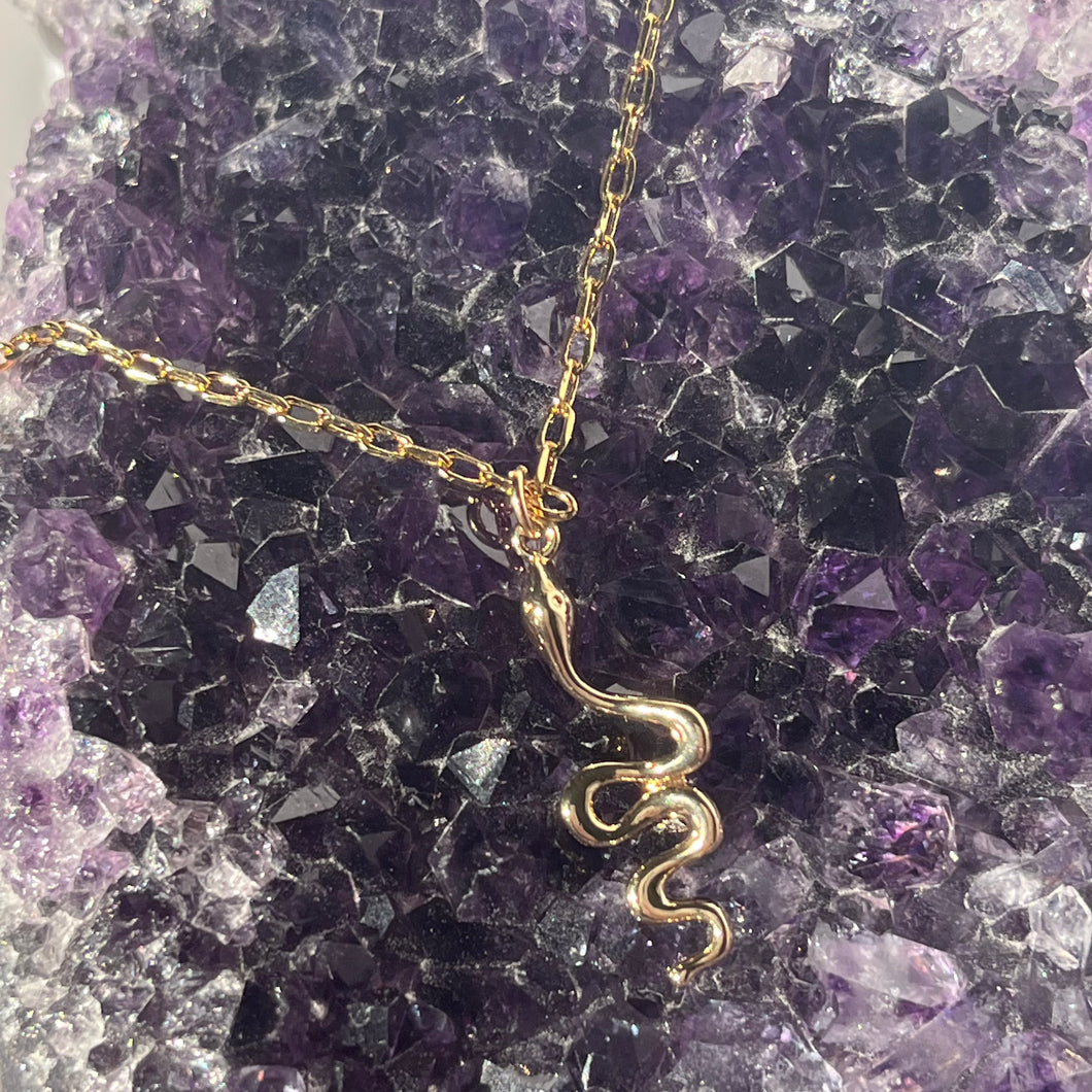 Serpent Necklace - Gold