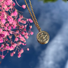 Load image into Gallery viewer, Gold Evil Eye Pendant Necklace
