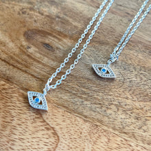 Load image into Gallery viewer, Silver Evil Eye Necklace
