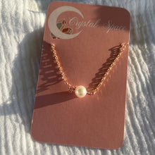 Load image into Gallery viewer, Rose Gold Fresh Water Pearl Necklace
