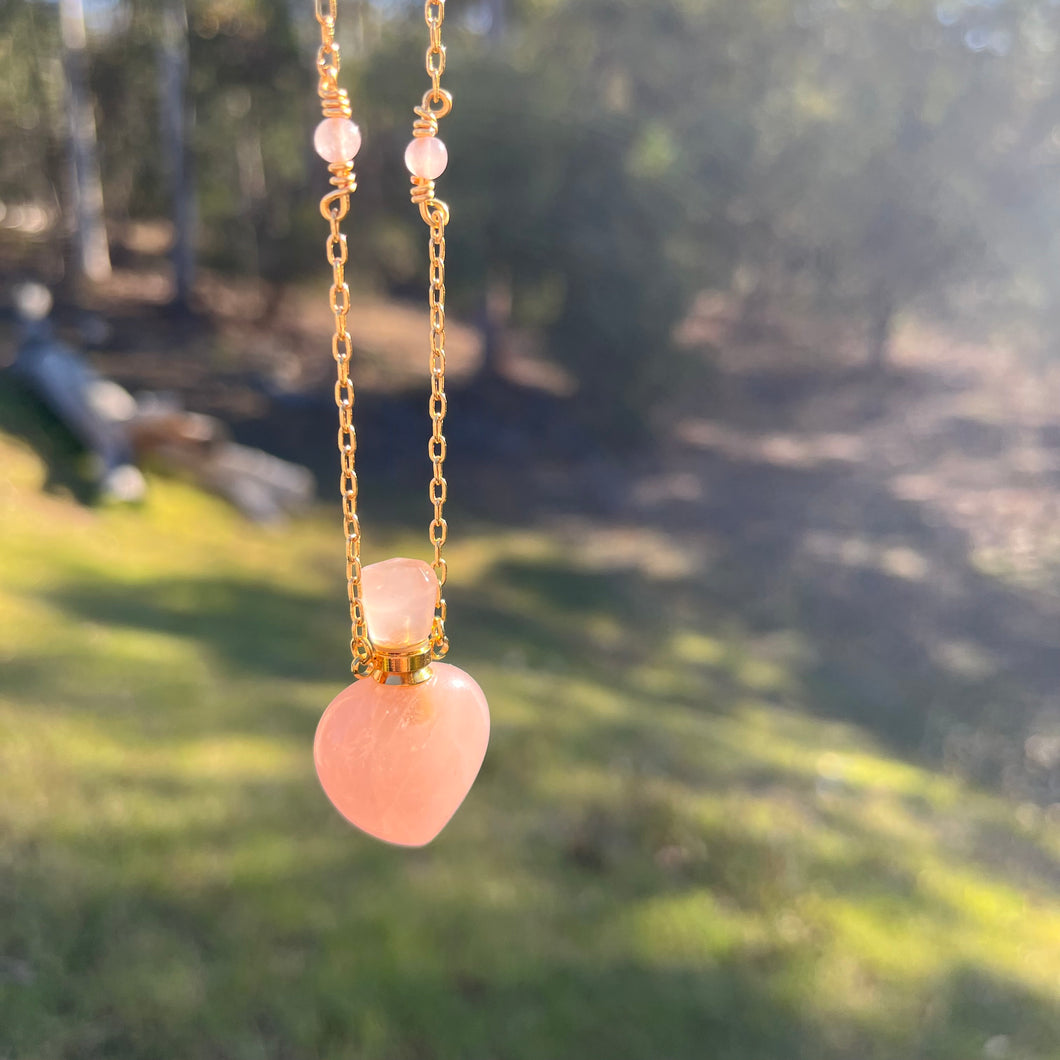 Rose Quartz Perfume/Essential Oil Bottle